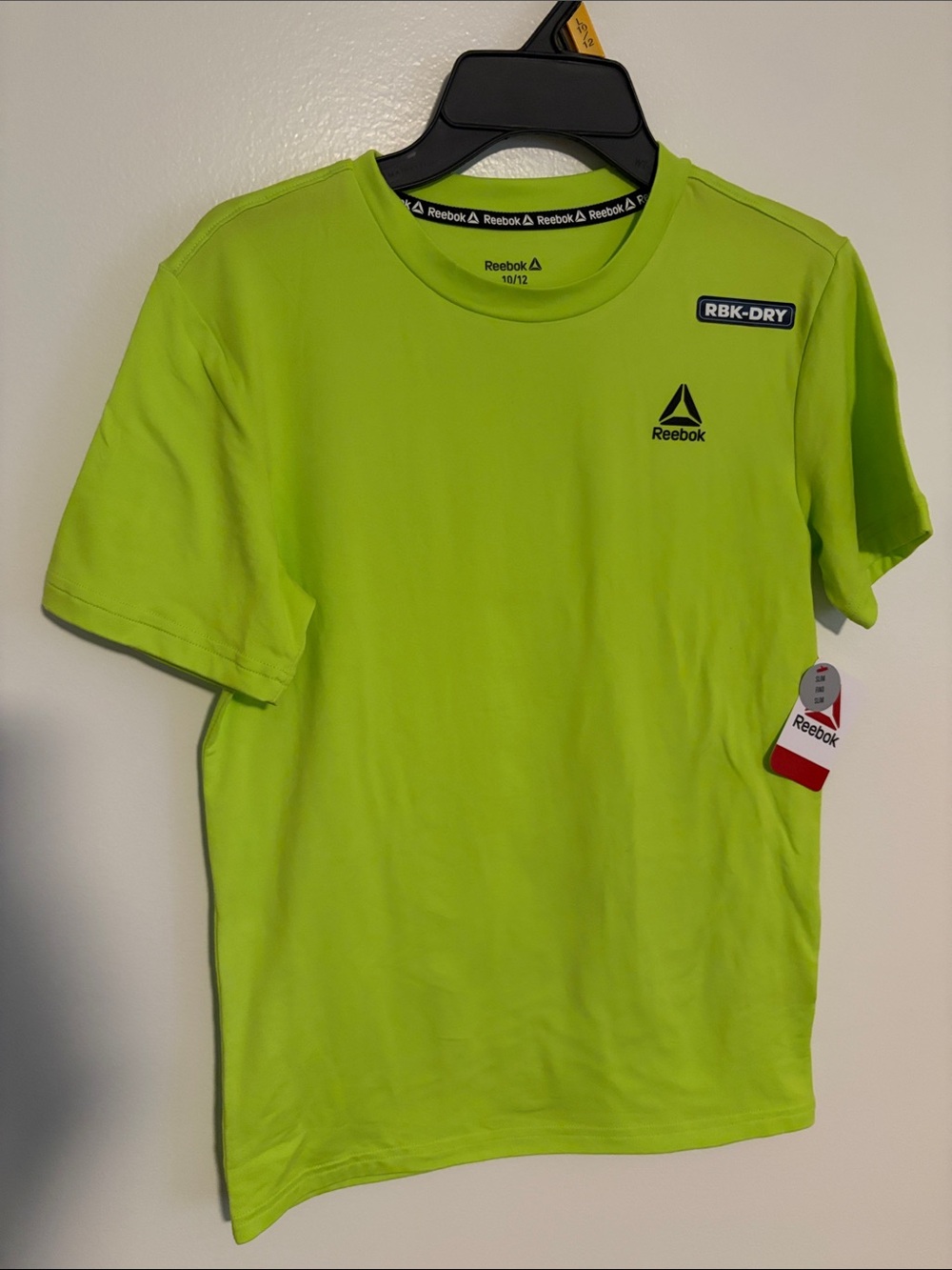 Reebok Neon Lime RBK-DRY Short Sleeve Tee
